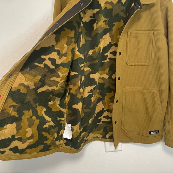 Eddie Bauer Chutes Pro fleece Brown and Camouflage Jacket - Picture 4 of 9
